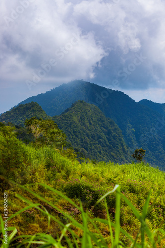 Mountains landscape - Bali island Indonesia