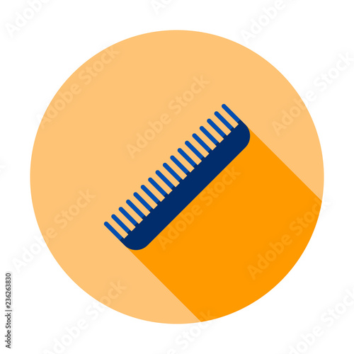 Comb vector icon. Hair fixing sign. Hairdresser symbol.