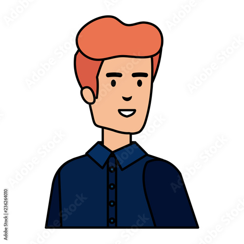 elegant businessman avatar character