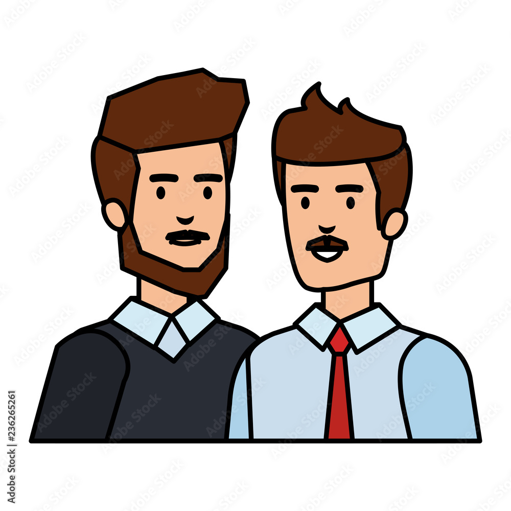 elegant businessmen avatars characters elegant businessmen avatars characters