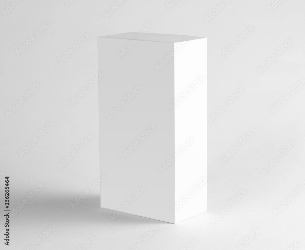 White box. Close up. Isolated on white background. White box. Close up. Isolated on white background.