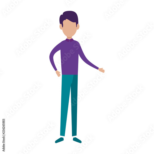 elegant businessman avatar character