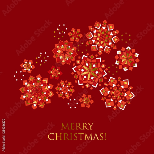 Folk winter motif for Chris...