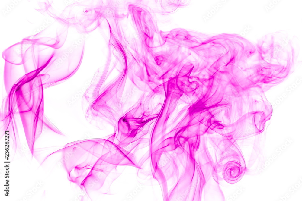 Purple smoke on white background Purple smoke on white background