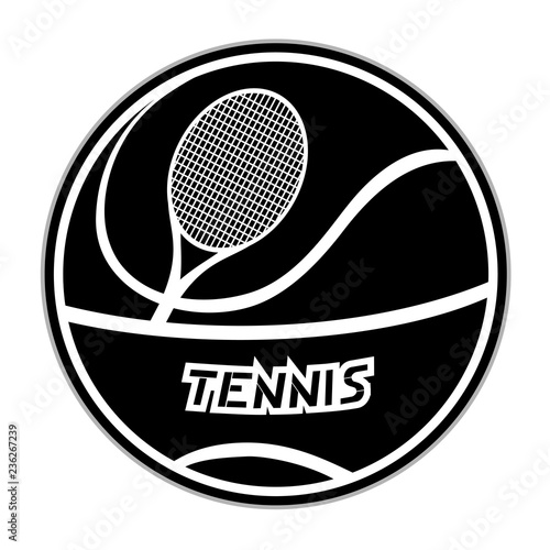 Design of tennis emblem