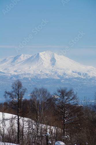 雪山と青空 大雪山
