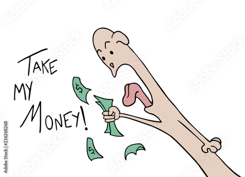 take my money message