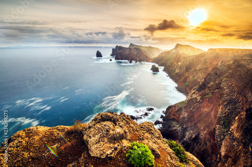 Landscape of Madeira island - Ponta de sao Lourenco photo