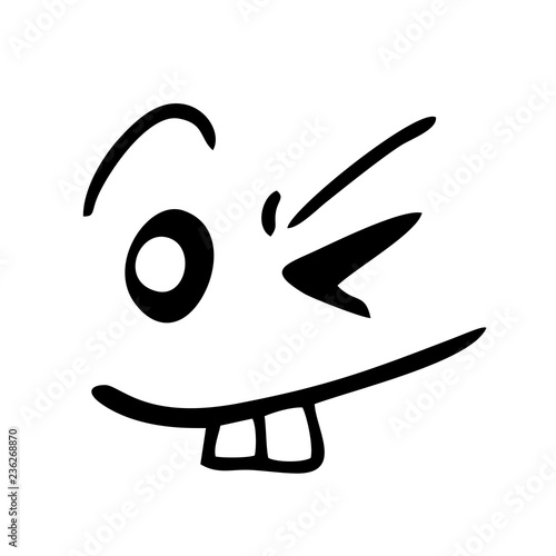 smiling face illustration