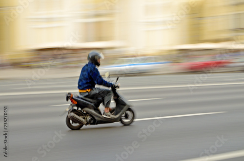 A quick ride on a motorcycle. © borroko72
