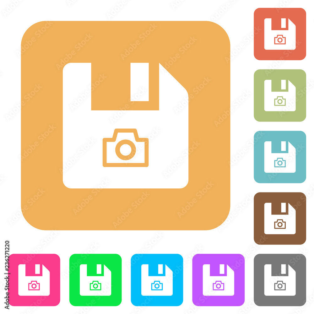 File snapshot rounded square flat icons File snapshot rounded square flat icons