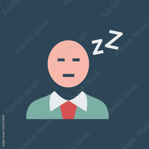 Silhouette icon sleep