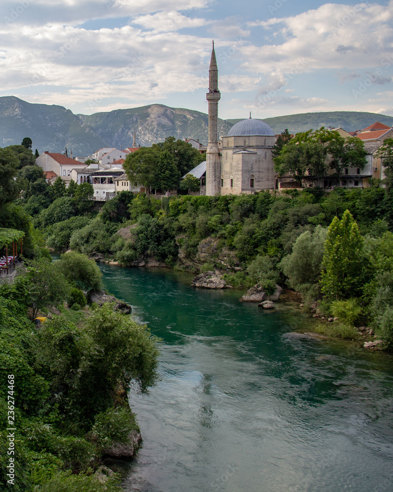 Koski Mehmed Pasha Mosque in Mostar, Bosnia and Herzegovina Koski Mehmed Pasha Mosque in Mostar, Bosnia and Herzegovina