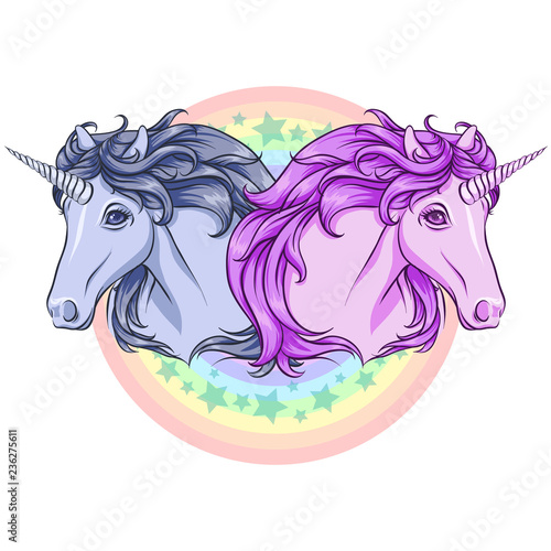 Rainbow unicorns. 