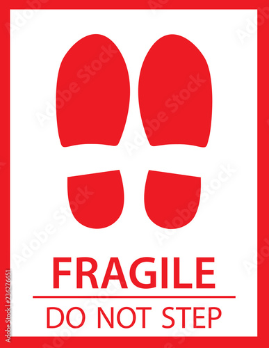 autocollant fragile pour l'emballage 