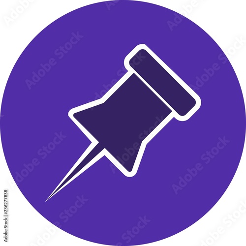 Notice Pin Vector Icon