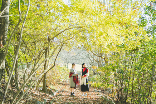 公園の女性