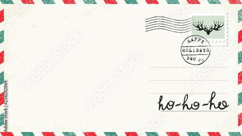 Christmas Wish. Postcard for Christmas