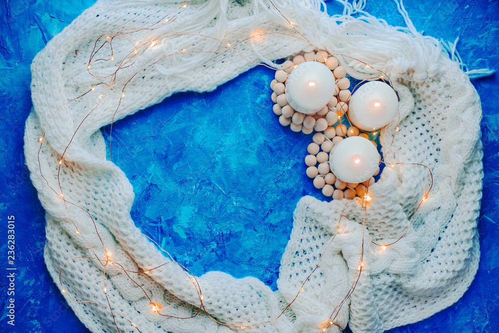 Naklejka premium background with candles