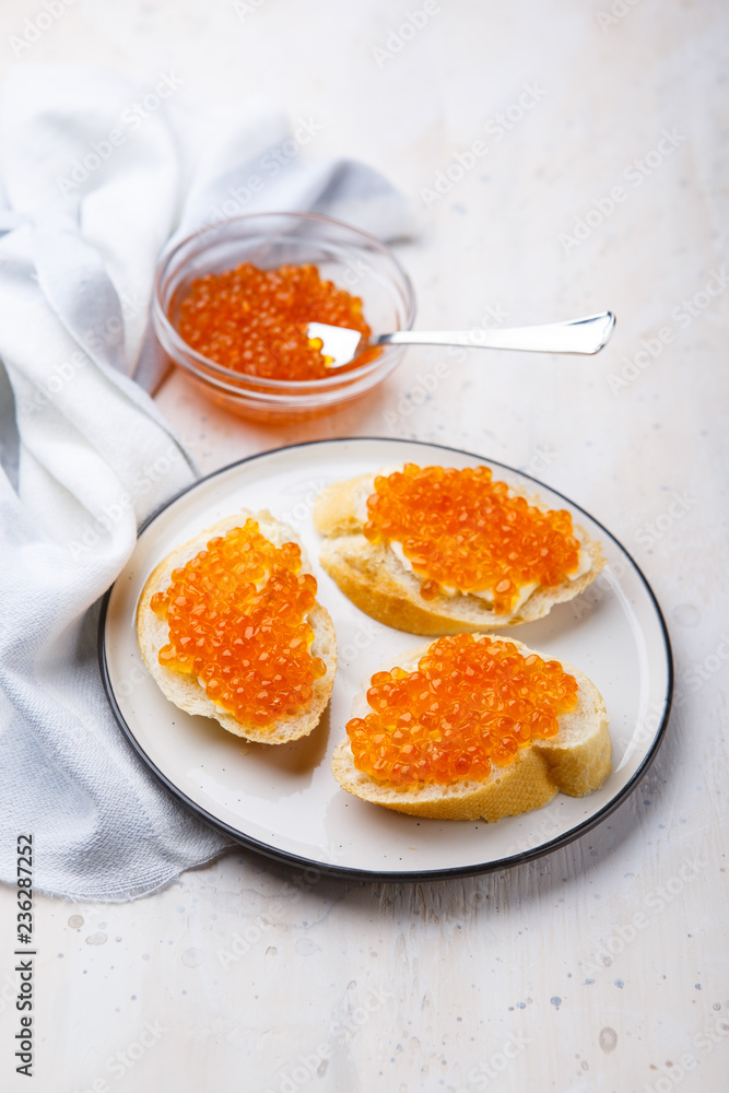 Red salmon caviar Red salmon caviar
