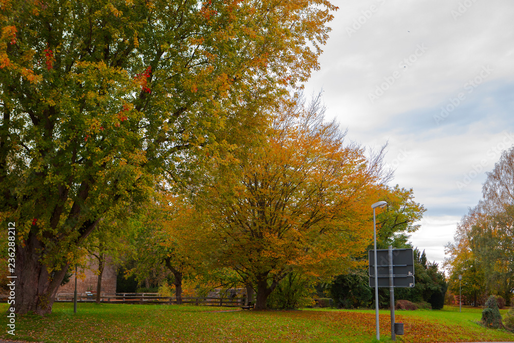 Naklejka premium Germany, Bavaria, tourist attraction Rothenburg, fairytale castle fairytale town