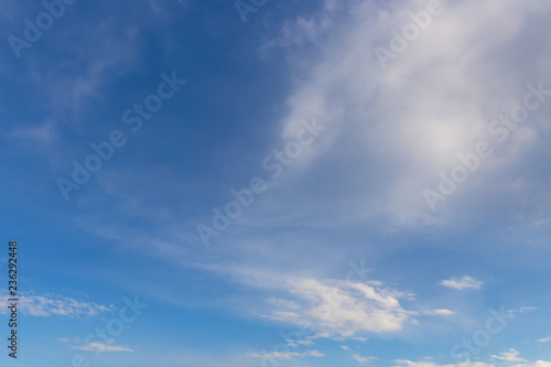 Clouds against blue sky as abstract background