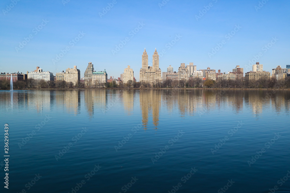 New York city and Lake