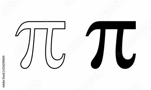 Pi symbol illustration
