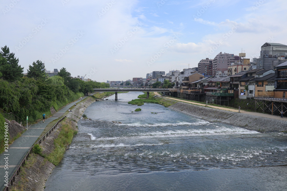 view of the river in kyoto