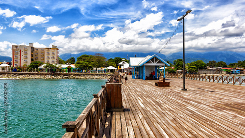Port of la ceiba in Honduras