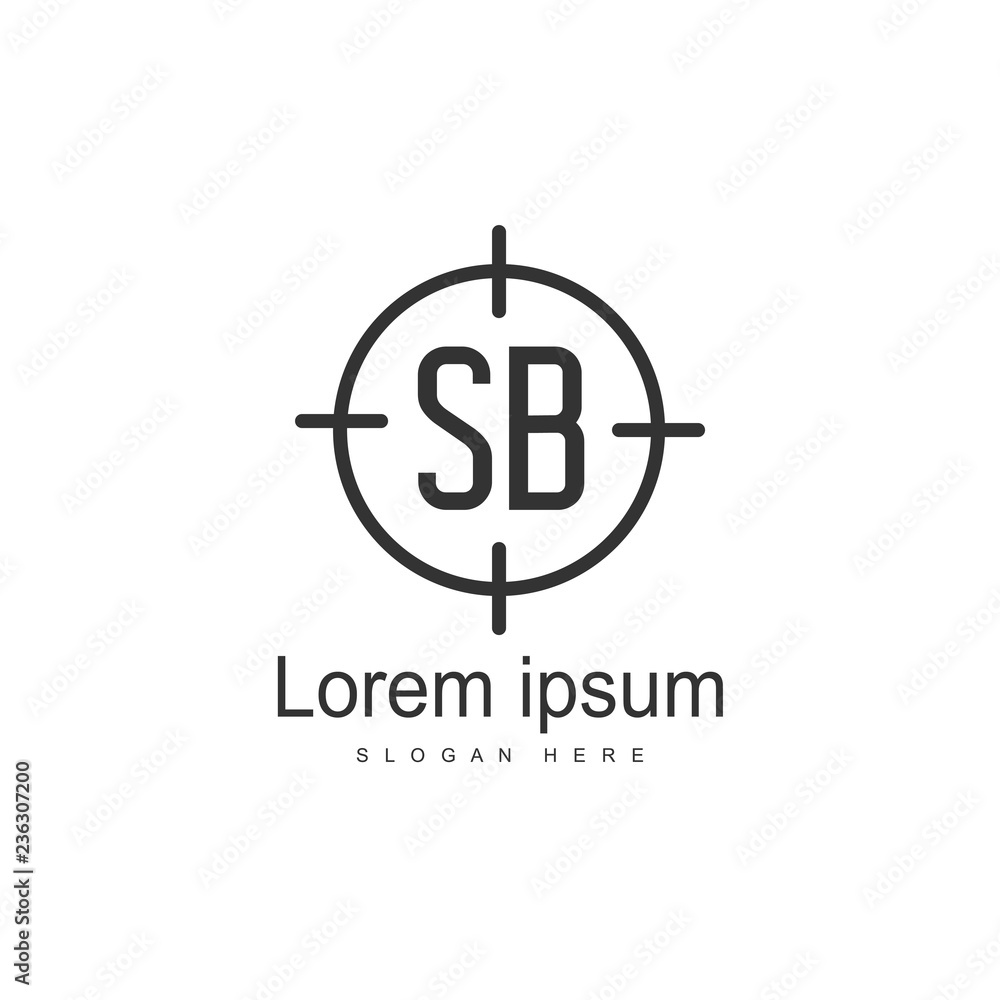 SB Letter logo template. Initial letter logo design SB Letter logo template. Initial letter logo design