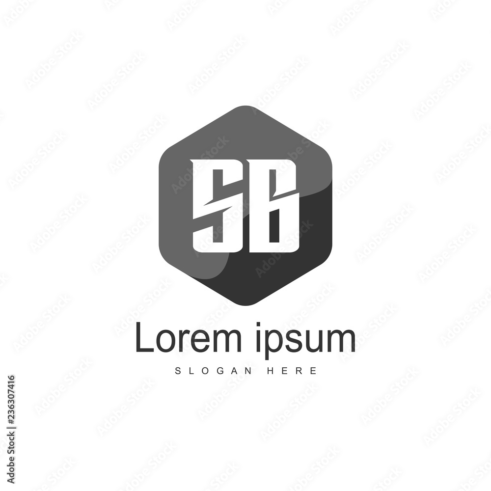 SB Letter logo template. Initial letter logo design SB Letter logo template. Initial letter logo design