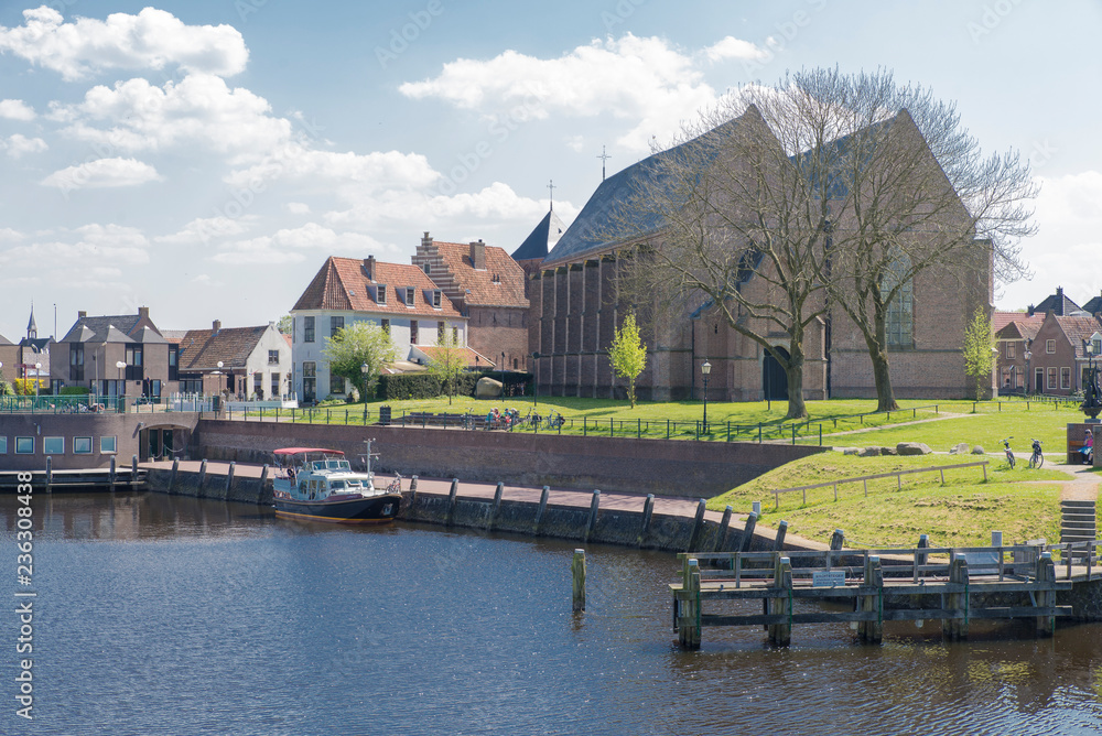 Fototapeta premium The port of Vollenhoven, Netherlands