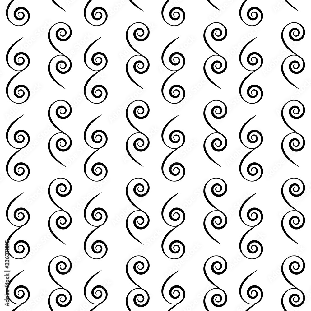 Wavy line seamless pattern. Fashion graphic background design. Modern stylish abstract texture. Monochrome template for prints, textiles, wrapping, wallpaper, website etc.Vector illustration.