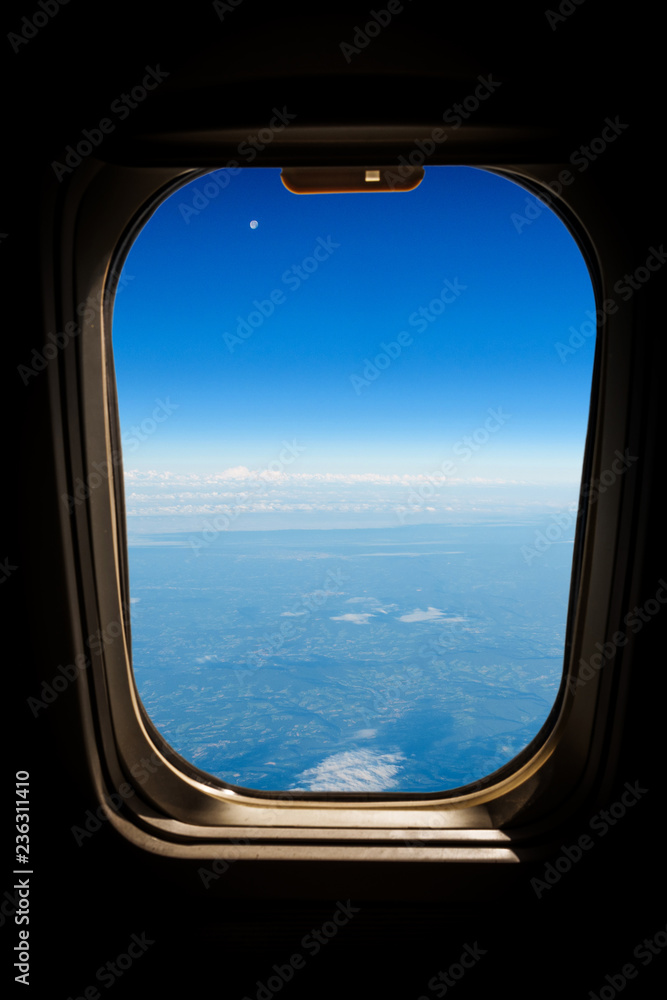Aerial view from airplane window Aerial view from airplane window