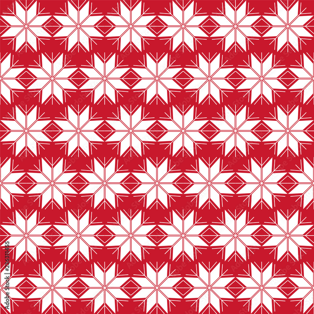 Seamless snowflake pattern; Christmas ornament Seamless snowflake pattern; Christmas ornament