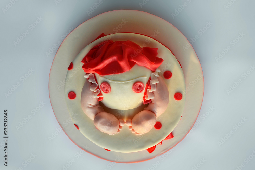 Cake to celebrate baptism or birth of a child Cake to celebrate baptism or birth of a child