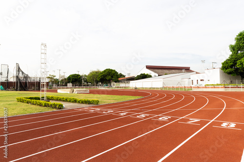 Red Running Track