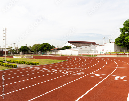 Red Running Track