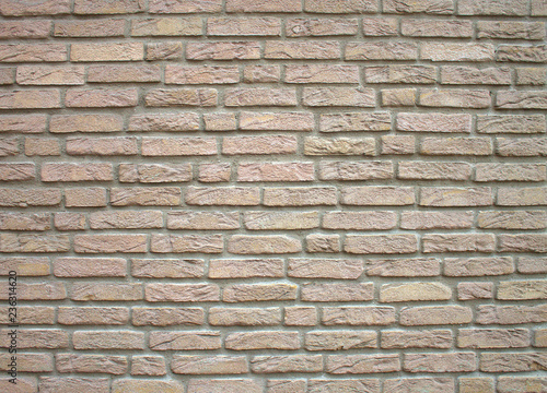 Brick wall texture.Soft light brown tone.