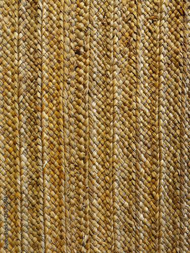 close up of a renaissance braided rush mat reconstitution