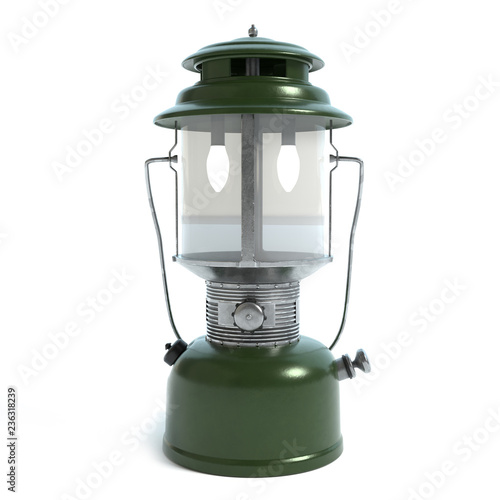 3d illustration of a camping lantern