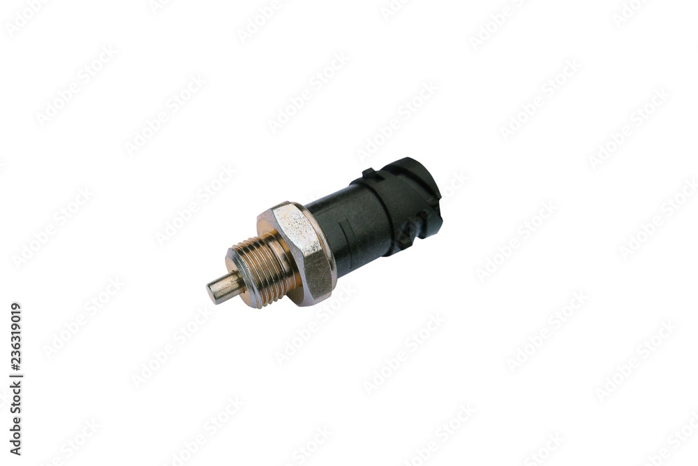 fluid temperature sensor on isolated white background fluid temperature sensor on isolated white background