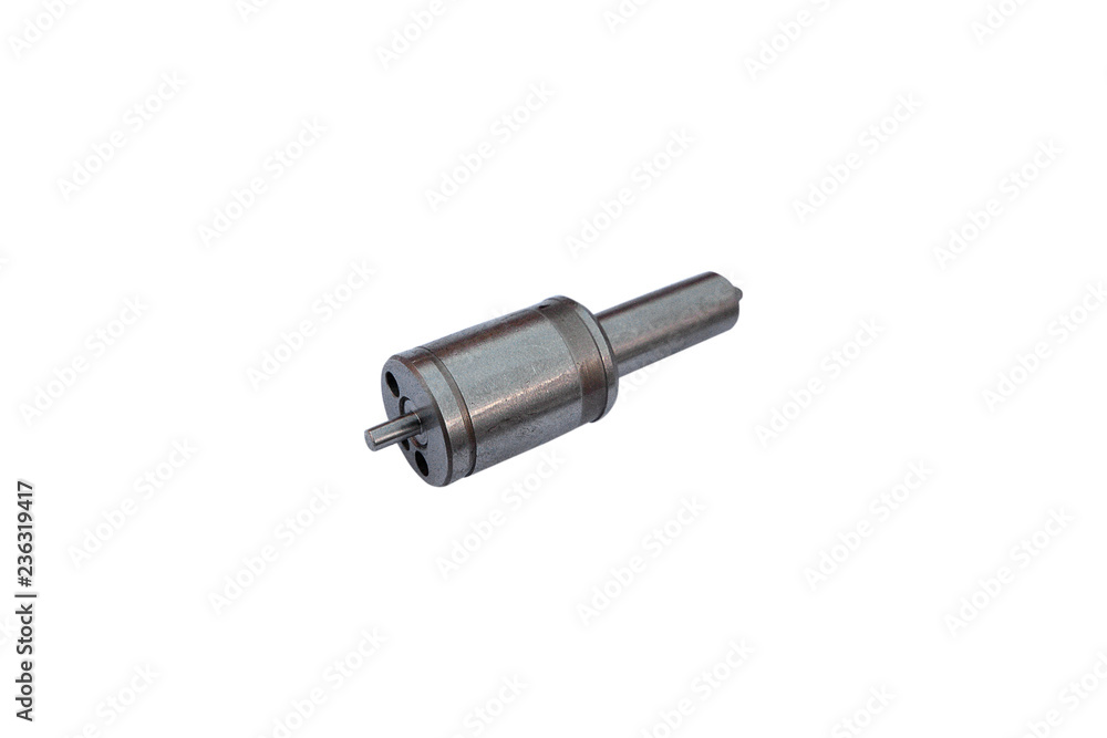 Fuel injector into the combustion chamber of the engine. Car plunger of the fuel pump of the diesel engine. Fuel injector into the combustion chamber of the engine. Car plunger of the fuel pump of the diesel engine.