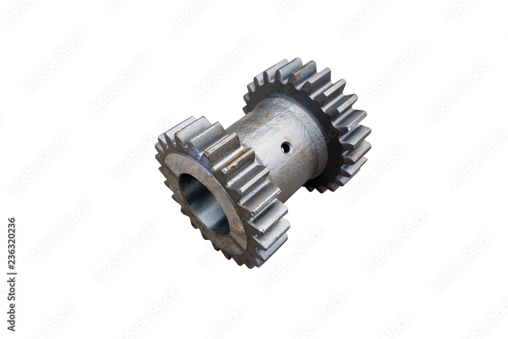 truck reverse gear box gear unit on isolated white background truck reverse gear box gear unit on isolated white background