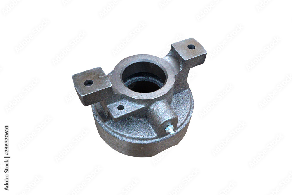Obraz premium new hydraulic release bearing part of the car clutch on a white background