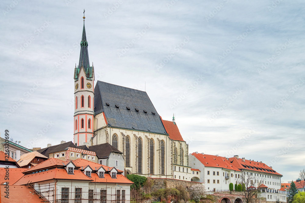 Naklejka premium Saint Vitus Church in Cesky Krumlov, Czech