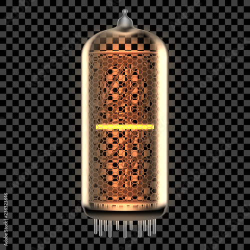 Nixie tube indicator lamp with symbol