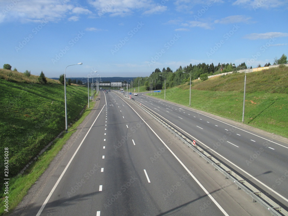 Fototapeta premium Road near Glinkovo (Sergiev Posad)