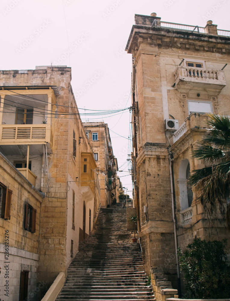 View in the center of Bormla, Malta